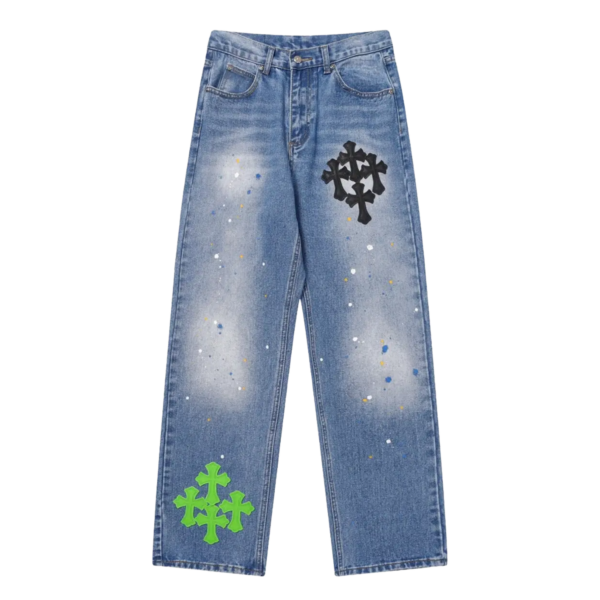 JEANS CHROME HEARTS