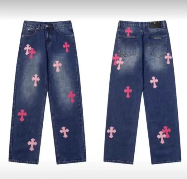 JEANS CHROME HEARTS - Image 2