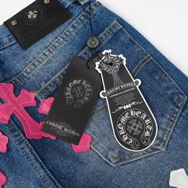 JEANS CHROME HEARTS - Image 4