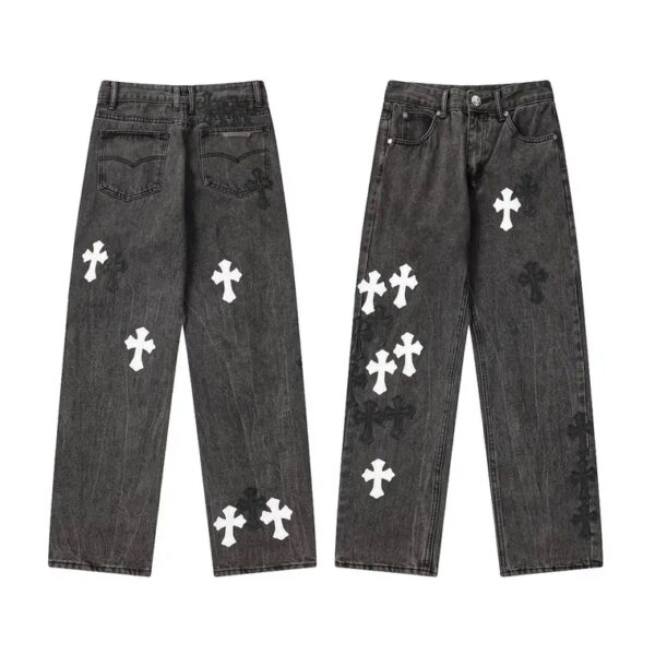 JEANS CHROME HEARTS - Image 3