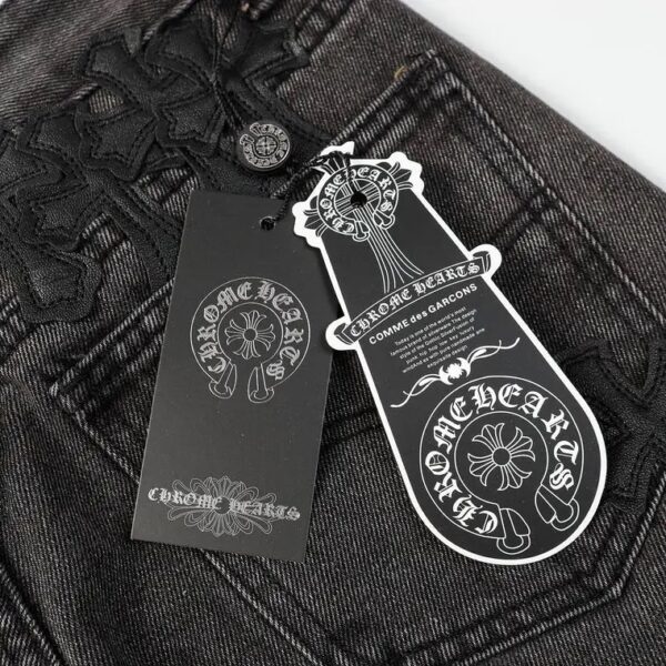 JEANS CHROME HEARTS - Image 4