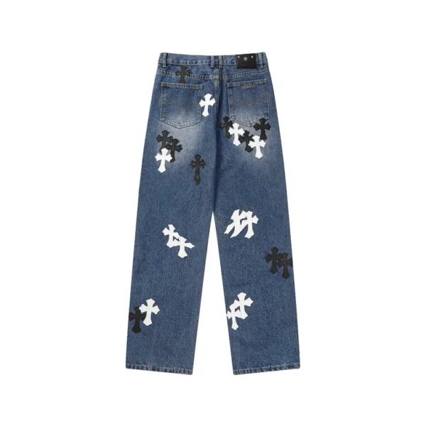 JEANS CHROME HEARTS - Image 2