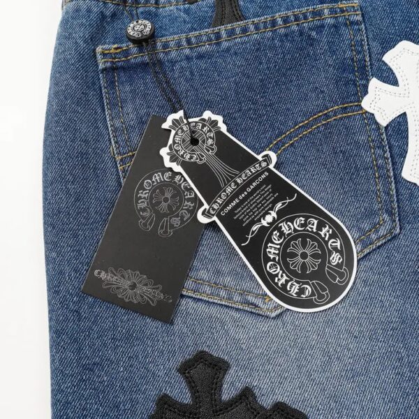 JEANS CHROME HEARTS - Image 3