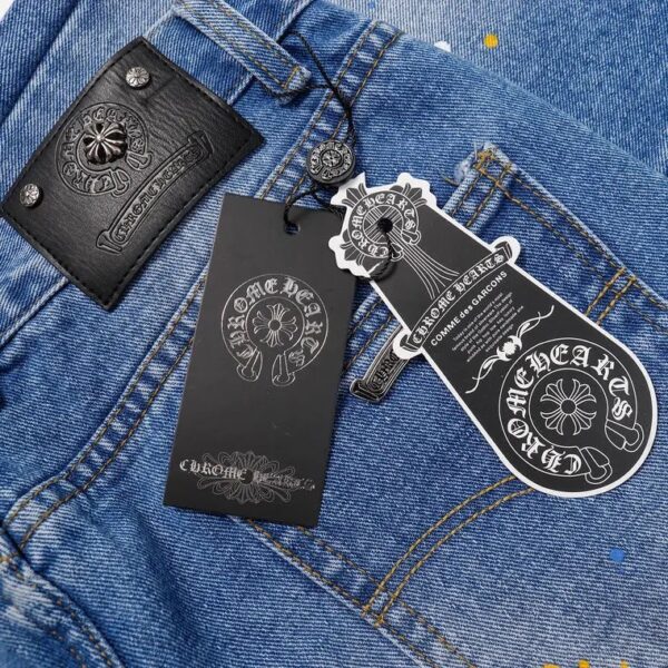 JEANS CHROME HEARTS - Image 4