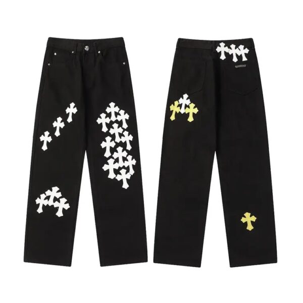JEANS CHROME HEARTS - Image 3