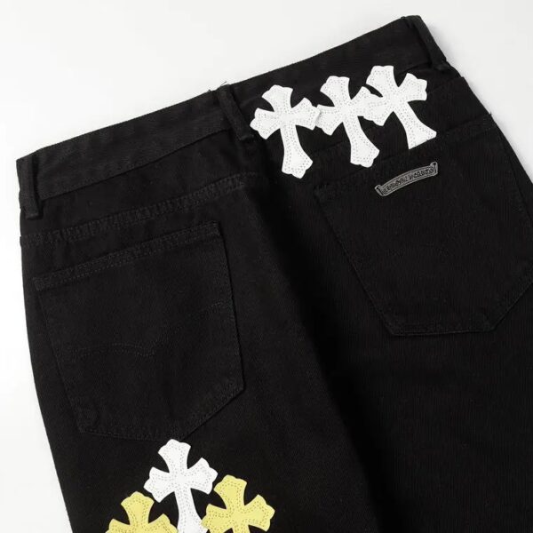 JEANS CHROME HEARTS - Image 4